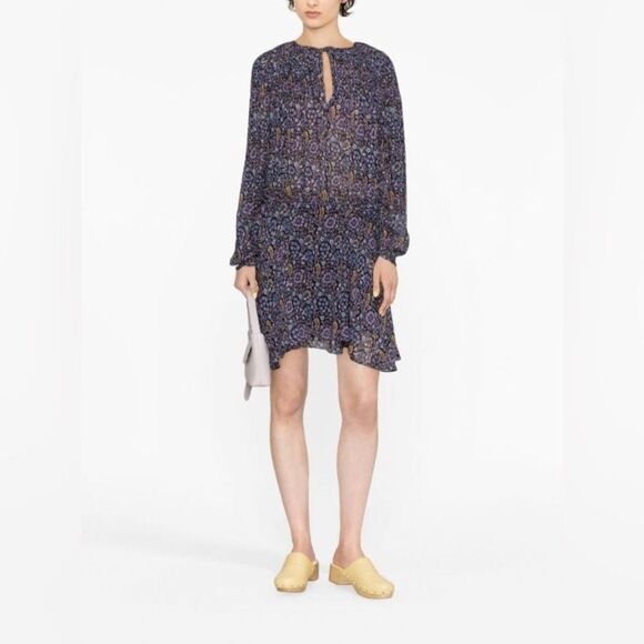 MARANT ÉTOILE Isabel Marant floral-print minidress Size 36=S - Picture 1 of 16